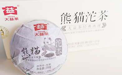熊猫沱茶復刻品プーアル茶写真