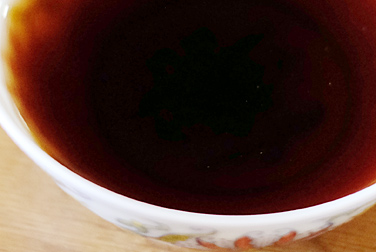 大益茶7572 写真:プーアル茶のお茶の色