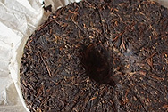 Yichanghao Yiwu Seven Cake Puer Zhuan Ti VersionPremium Product photo:Back of tea leaf