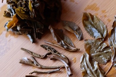  photo:Infused tea leaf