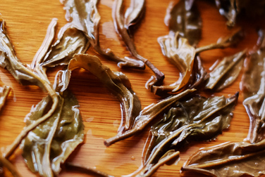 The tea of the tea Collective grade photo:Infused tea leaf