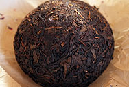 金奬重慶沱茶 写真:プーアール茶の茶葉