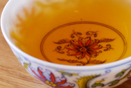 茯磚茶特制 写真:プーアル茶のお茶の色