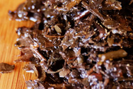 茯磚茶特制 写真:プーアル茶葉底