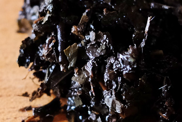 茯磚茶 特制 写真:プーアル茶葉底