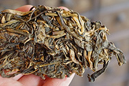  photo:Puerh tea leaf