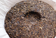 金大益 写真:プーアール茶の茶葉裏面