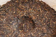 金大益 写真:プーアール茶の茶葉裏面