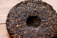 玖瑰大益 写真:プーアール茶の茶葉裏面
