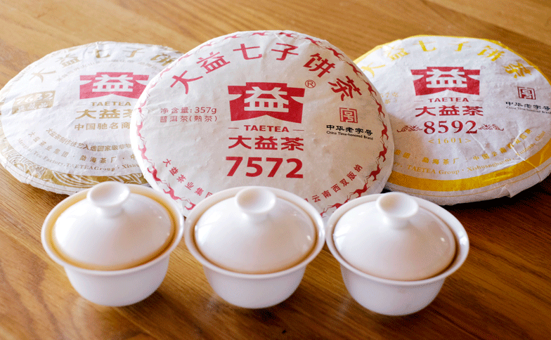 大益熟茶レシピ飲み比べセット 2019プーアル茶写真
