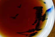 下関圓茶7663 写真:プーアル茶のお茶の色