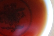 下関プーアル茶7663 写真:プーアル茶のお茶の色