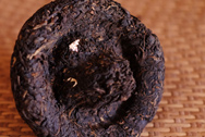 Xiaguan Mashroom Cooked tea photo:Back of tea leaf
