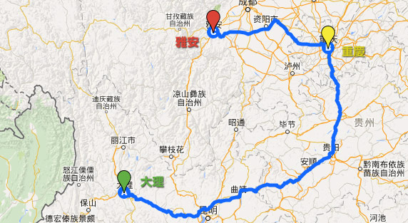 四川地図
